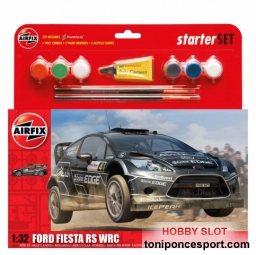 Ford Fiesta WRC Starter Set 1:32 Kit (+ pinturas + pinceles + pegamento )