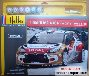 Citroen DS3 WRC Saison 2013 - S. Loeb (+ Pinturas, pegamento y pincel)