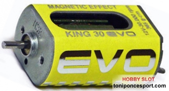 Motor KING 30 EVO - 30.000 rpm Magnetic Effect 365 g.cm @ 12V - Long can BOTH SIDES HOLE