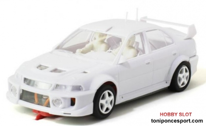 Mitsubishi Evo V White Racing Kit - Anglewinder In-Flex 2.0 Chassis