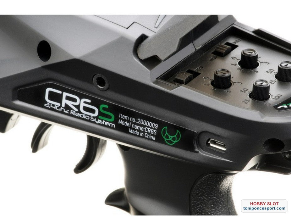 Emisora 6 canales "CR6S" 2.4GHz con receptor para coches crawler