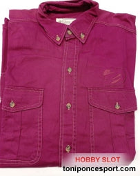 Camisa M/L Ponce Sport Talla M - Vino