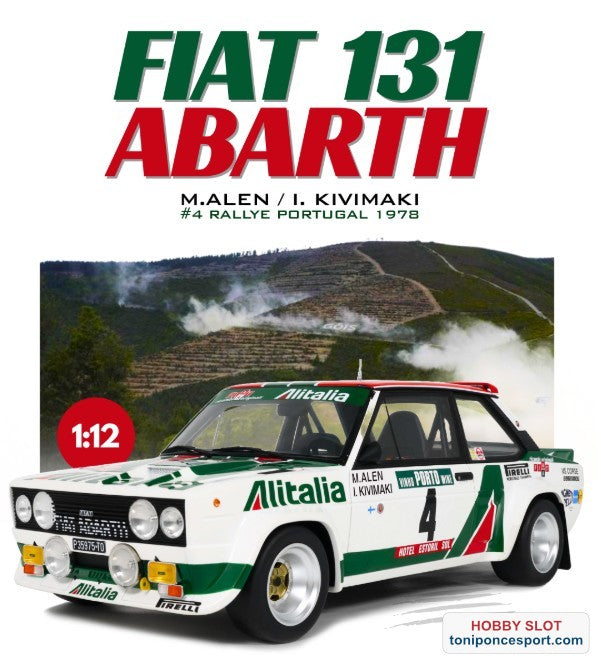 FIAT 131 ABARTH WHITE M. ALEN RALLYE PORTUGAL 1978