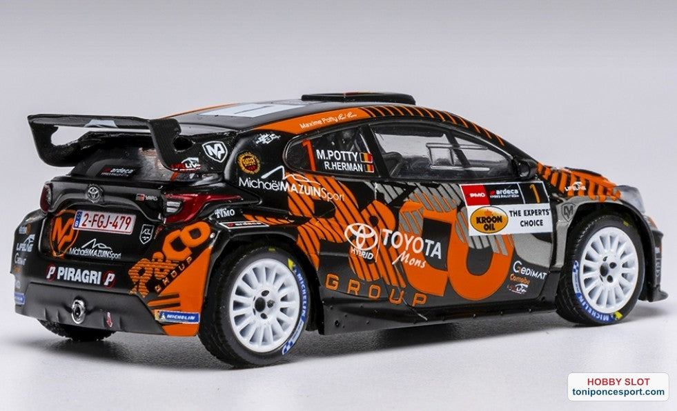 Toyota GR Yaris Rally2 #1 M. Potty / R. Herman Ypres Rally 2024.