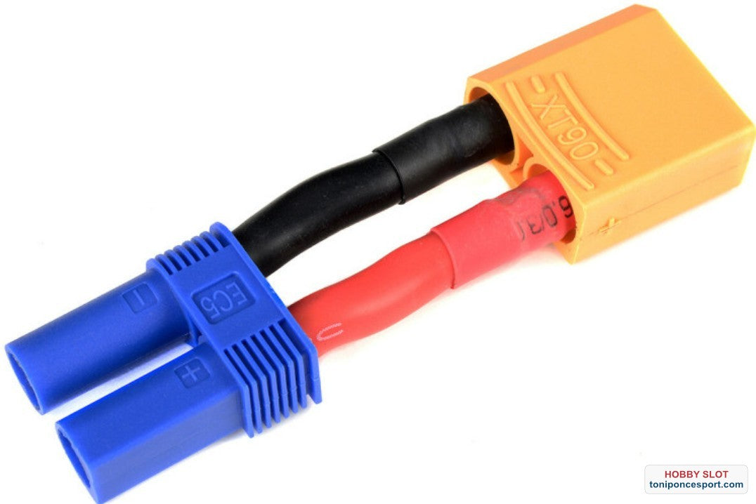 Conector Power Adapter Lead EC-5 Socket XT-90 Plug - 10AWG Silicone Wire