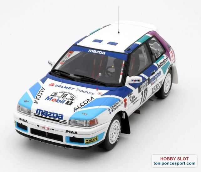 Rally de los 1000 lagos Mazda 323 GTX Gr.A 1991