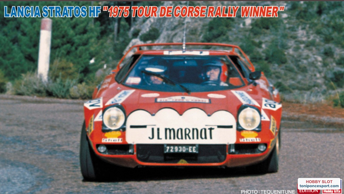 Lancia Stratos HF 1975 Tour de corse Rally winner. Kit 1/24
