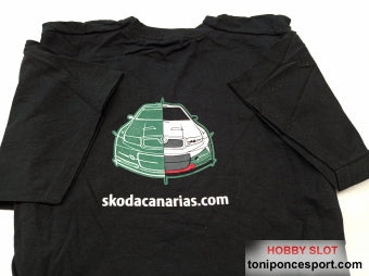 Camiseta negra Skoda Fabia WRC Skoda Motorsport Canarias - Talla L
