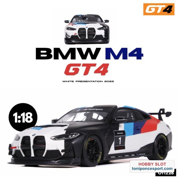 BMW M4 GT4 GT4 WHITE PRESENTATION 2022