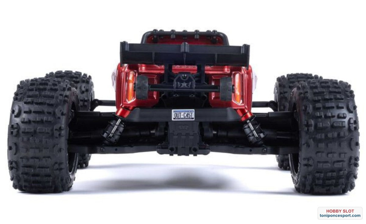 Monster OUTCAST 4S 4X4 RTR Brushless Stunt Truck Red.
