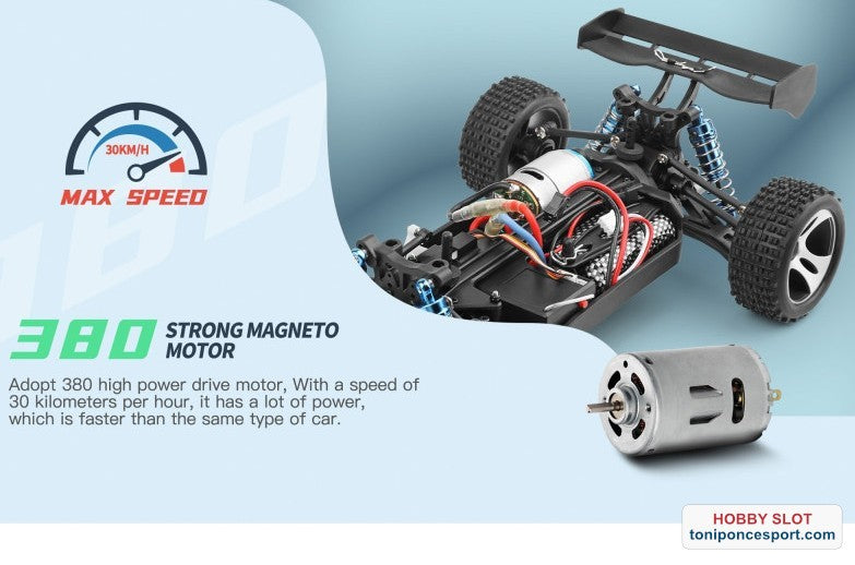 BUGGY SPORT 4WD 2.4GHZ RTR 30km/h.