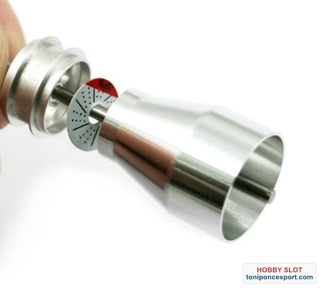 Cono para insertar tapacubos disco de freno y neumáticos.