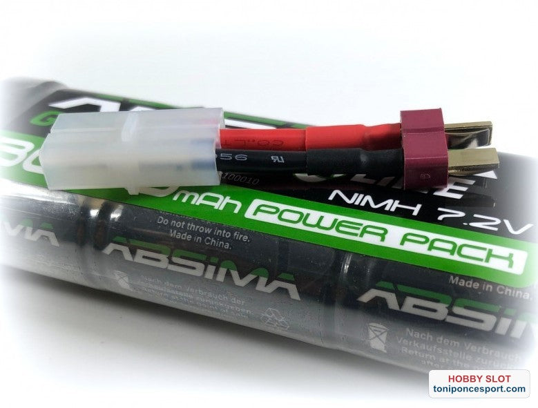 Batería NiMH Stick Pack 7,2V 5100 (T-Plug + Adaptador Tamiya)
