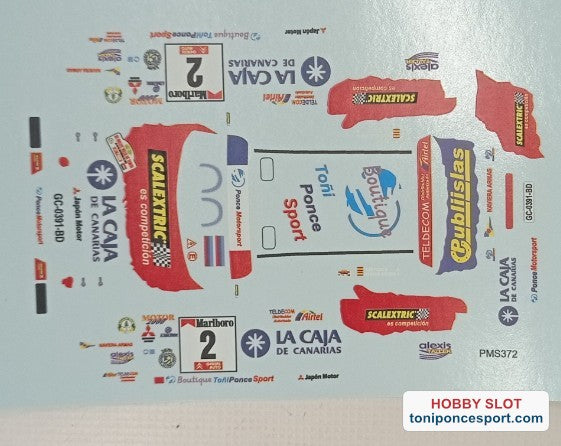 Calca Mitsubishi Galant VR-4 Winner Rallye Villa de Teror 2000 - Toñi Ponce / M. Guerra. 1/43