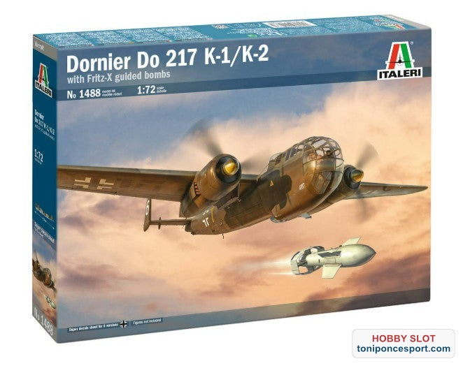 Avión Dornier Do 217 K-1/K-2 avec Fritz-X 1/72