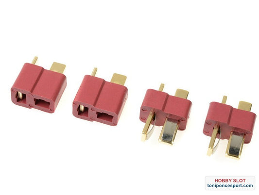 Conector Deans gold connector, Male + Female (2pairs)