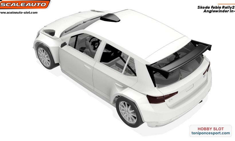 Skoda fabia Rally2 White Racing Kit - Anglewinder In-Flex 2.0 Chassis.