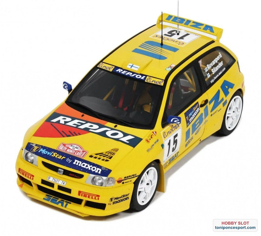 Seat Ibiza Kit Car Evo 2 Team Repsol Nº15 Rallye Montecarlo 1998 "Harri Rovanpera - Voitto Silander"