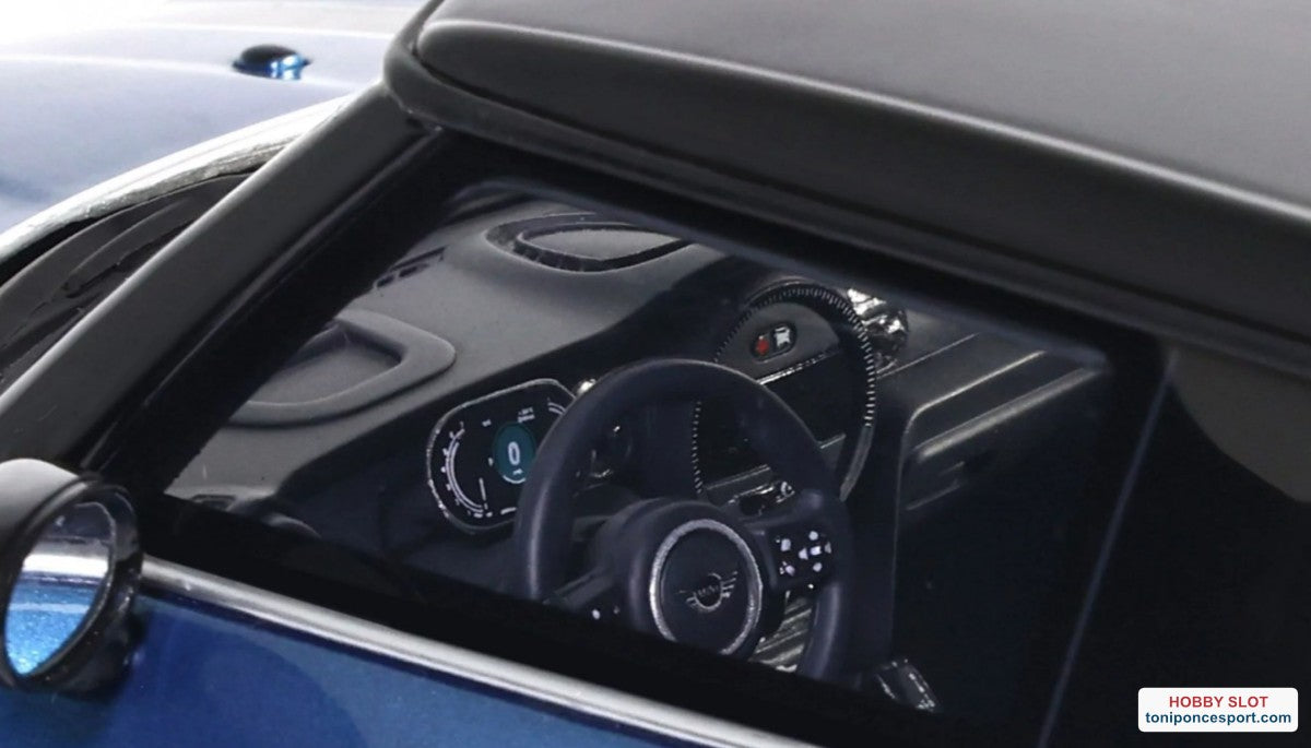 Mini Cooper S Azul Isla + Rayas Blancas 2021