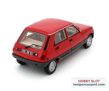 Renault 5 GTL (5 doors) Rouge 705 1984