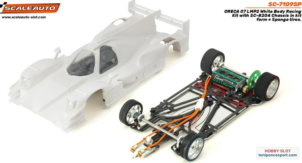 Oreca 07 LMP White Racing Kit con Chasis Sport XL en Acero y Carbono.