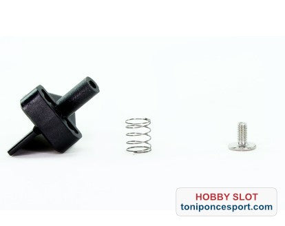 Guia especial con muelle y tornillo.