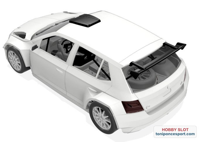 Skoda fabia R5 White Racing Kit - Anglewinder In-Flex 2.0 Chassis