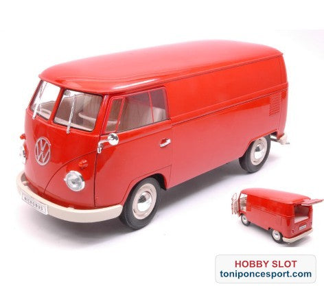 Volkswagen T1 Microbus Panel Van Rojo 1963
