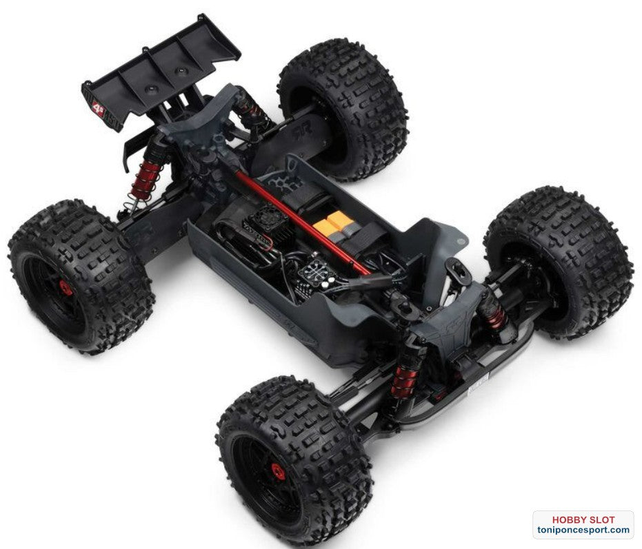 Monster OUTCAST 4S 4X4 RTR Brushless Stunt Truck Red.