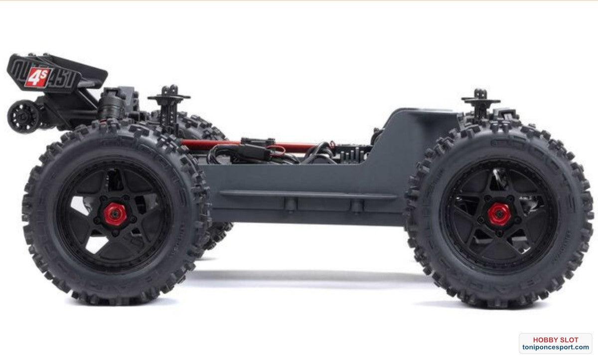 Monster OUTCAST 4S 4X4 RTR Brushless Stunt Truck Red.