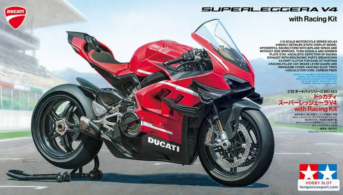 Ducati Superleggera V4+kit de carreras 1/12