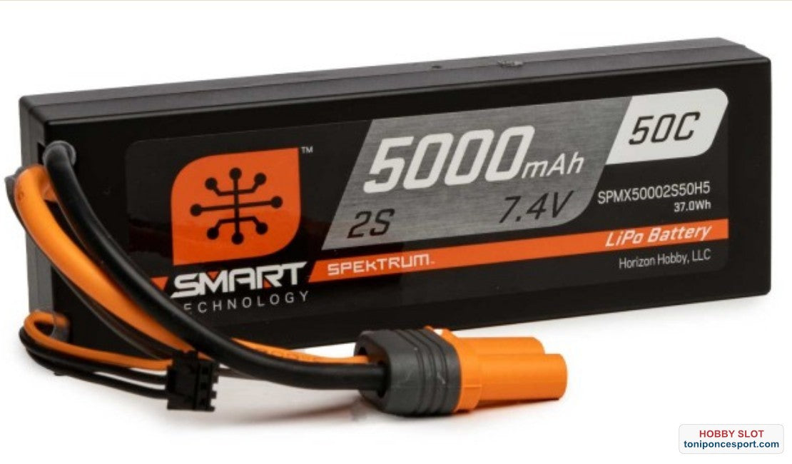 Bateria 7.4V 5000mAh 2S 50C Smart Hardcase LiPo IC5