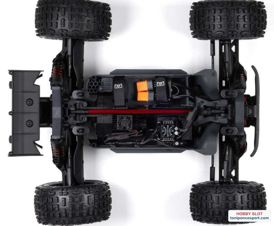 Monster OUTCAST 4S 4X4 RTR Brushless Stunt Truck Red.