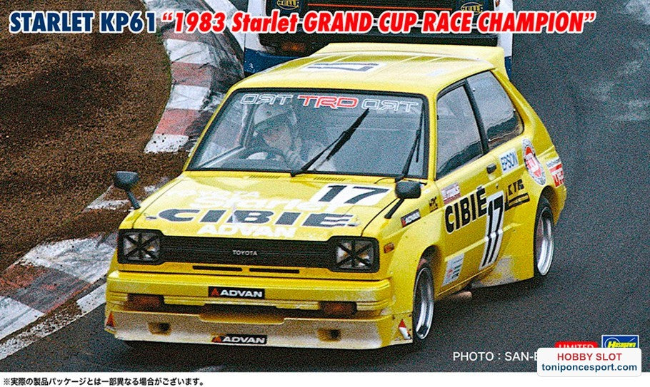 Toyota Starlet KP61 1983 Starlet Grand Cup Race champion.