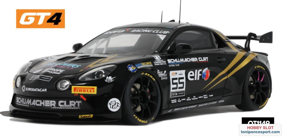 ALPINE A110 GT4 EVO BLACK P. HUTEAU/ L. HURGON GT4 EUROPEAN SERIES 2024