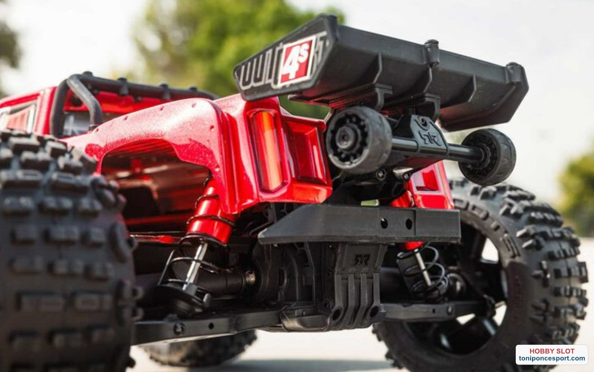 Monster OUTCAST 4S 4X4 RTR Brushless Stunt Truck Red.