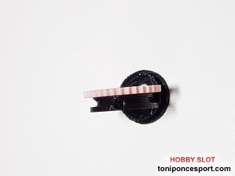 Polea lisa de 12mm. 3D para coronas Scaleauto