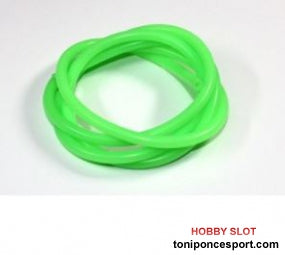 Tubo de silicona para combustible 1m Verde ABSIMA