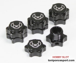 Wheel Hub Set 17mm black (4)