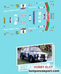 Calca Ford Escort MKII Mikkola RAC 1978