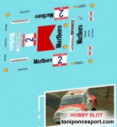 Calca Renault Maxi 5 Turbo Rallye Formula 1992 Monzon 1/32