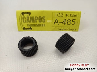 Neumaticos Tallados Palma Perfil Bajo 1/32 (x2)