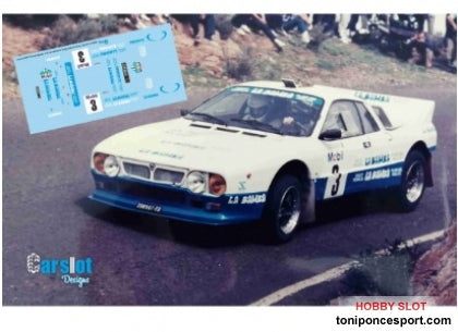 Calca LANCIA 037 LA BAMBA M.RODRIGUEZ RALLY ISLA DE GRAN CANARIA 1986 1/32
