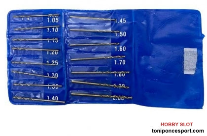 Juego de Brocas Dismoer 1,05-2mm 15uds