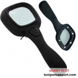 Lupa Manual con 6 Led 3 dioptrias