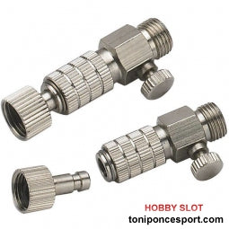 Enchufe rápido Aerografo con Válvula 1/8