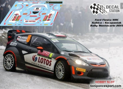 Calca Ford Fiesta WRC Rallye Montecarlo 2015 Kubica 1/32