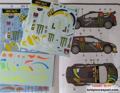 Calca Ford Fiesta WRC Monza Rally Show 2011 Rossi 1/32