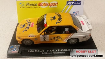 BMW M3 Winner Rallye Rias Bajas 89 Toñi Ponce - Gaspar Leon "Pink Ponce Motorsport"