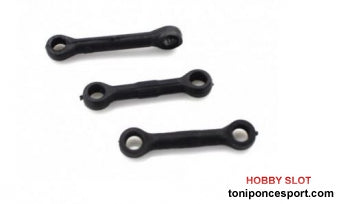 Link del servo y tirantes x3 (On Road only)